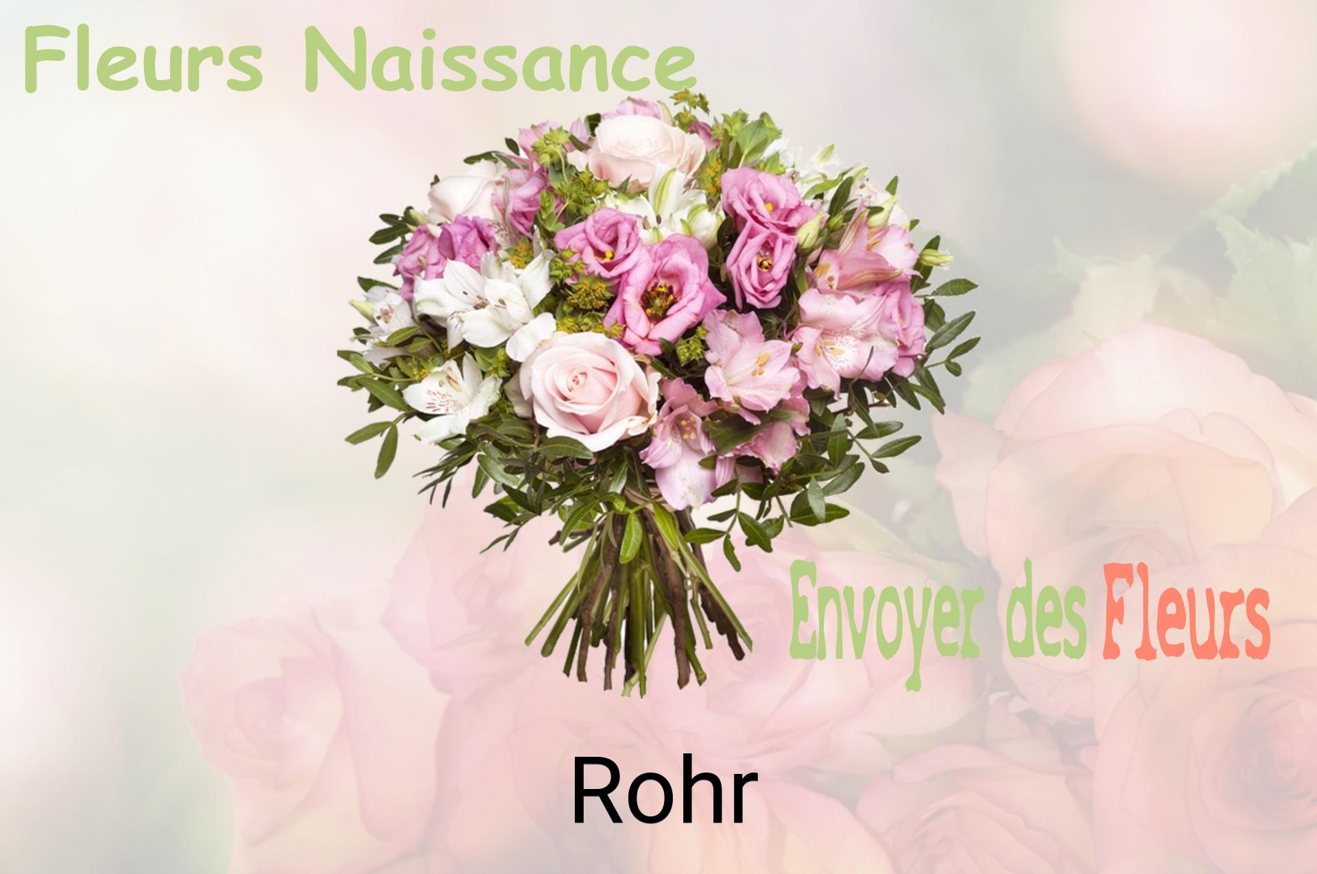 Bouquet de fleurs de naissance livré à Rohr